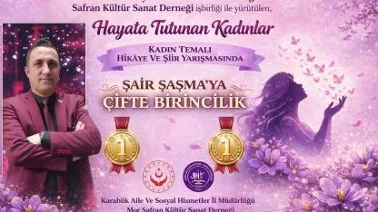 Karamanlı Şair ve Yazar İbrahim ŞAŞMA’ya Çifte Birincilik