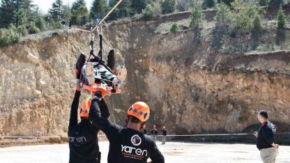 Akşehir’de gerçeği aratmayan arama kurtarma tatbikatı