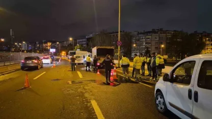 Kaza yapan motosiklet sürücüsü ağır yaralandı