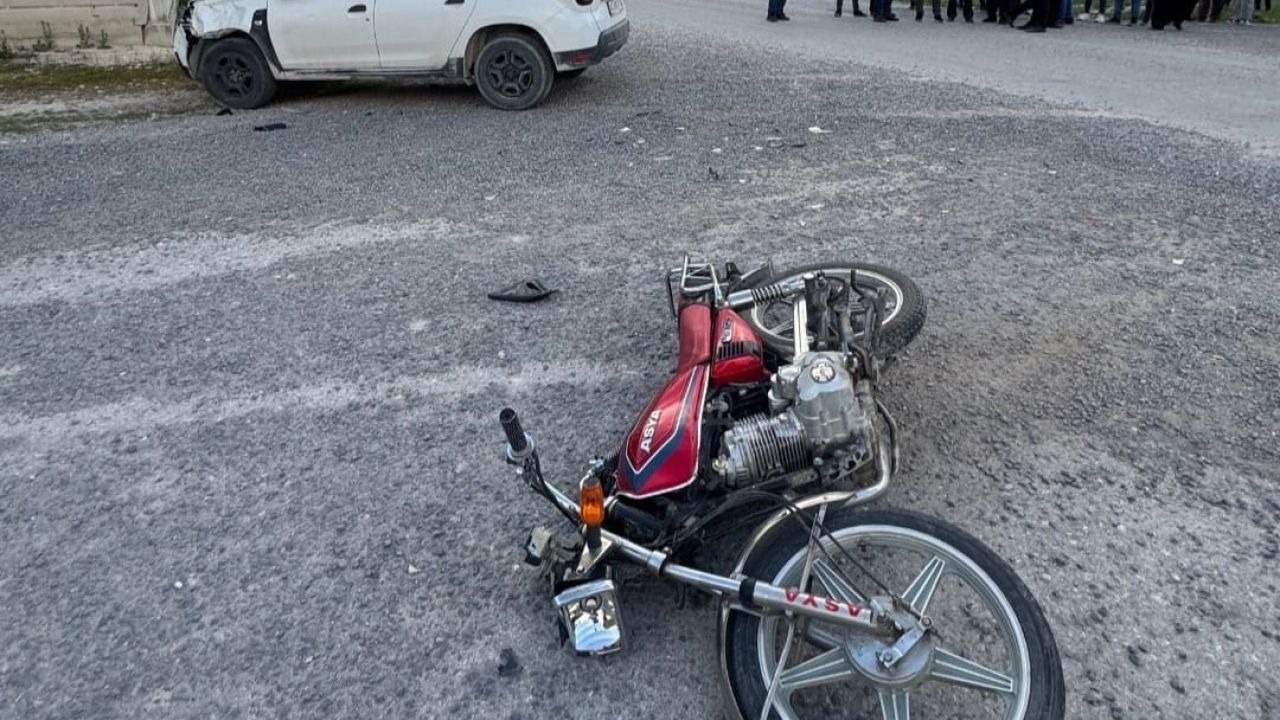 Karapınar’da motosiklet ile otomobil çarpıştı: 1 yaralı