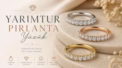 Yarımtur Pırlanta Yüzük ile Konfor ve Estetiği Bir Arada Yaşayın
