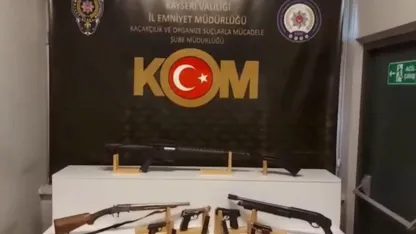 Kayseri’de silah ticareti yapan 2 şahıs yakalandı