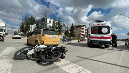 Karaman’da motosiklet kazası: 1 yaralı