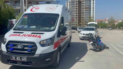Karaman’da Otomobil ve Motosiklet Çarpıştı: 1 Yaralı
