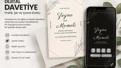 Düğün Davetiyesi ve Dijital Davetiye – Davetiye.pro
