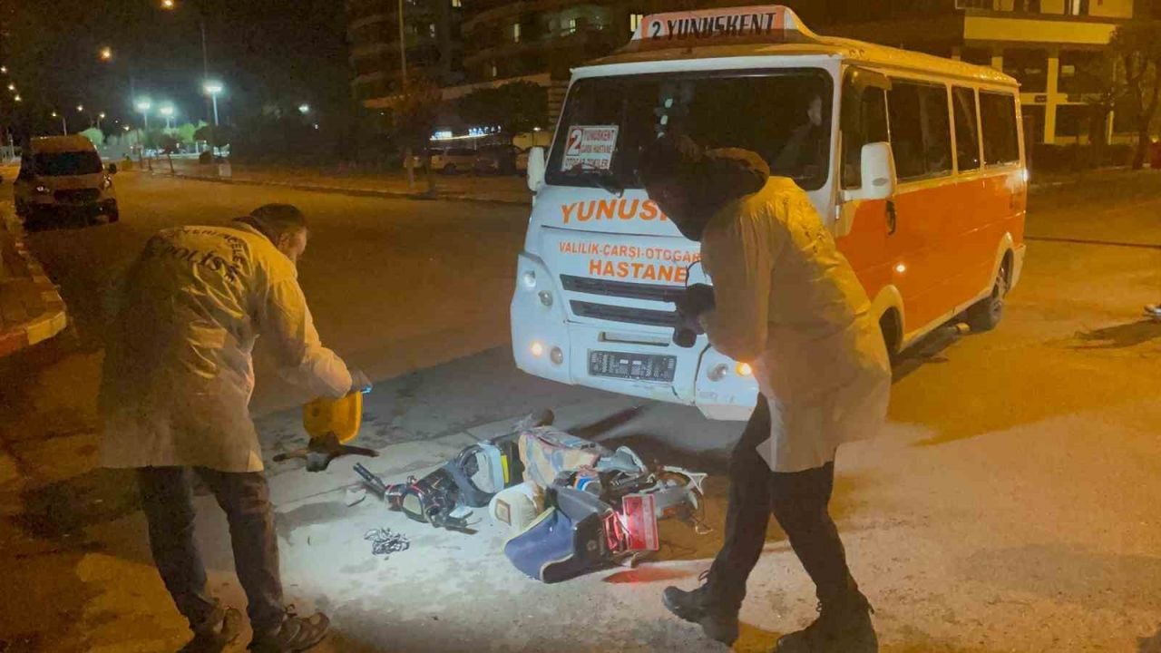 Elektrikli bisiklet sürücüsünün ölümüyle sonuçlana kaza kamerada