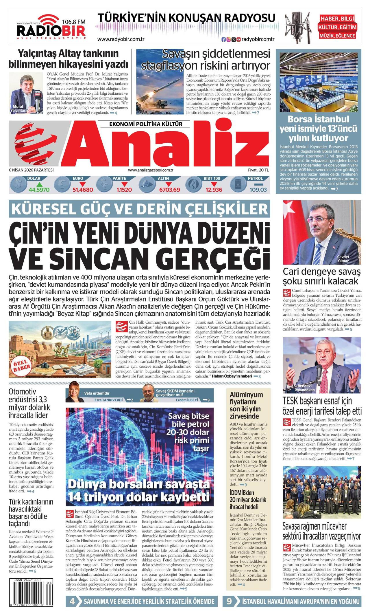 Analiz Gazetesi Gazete Manşeti