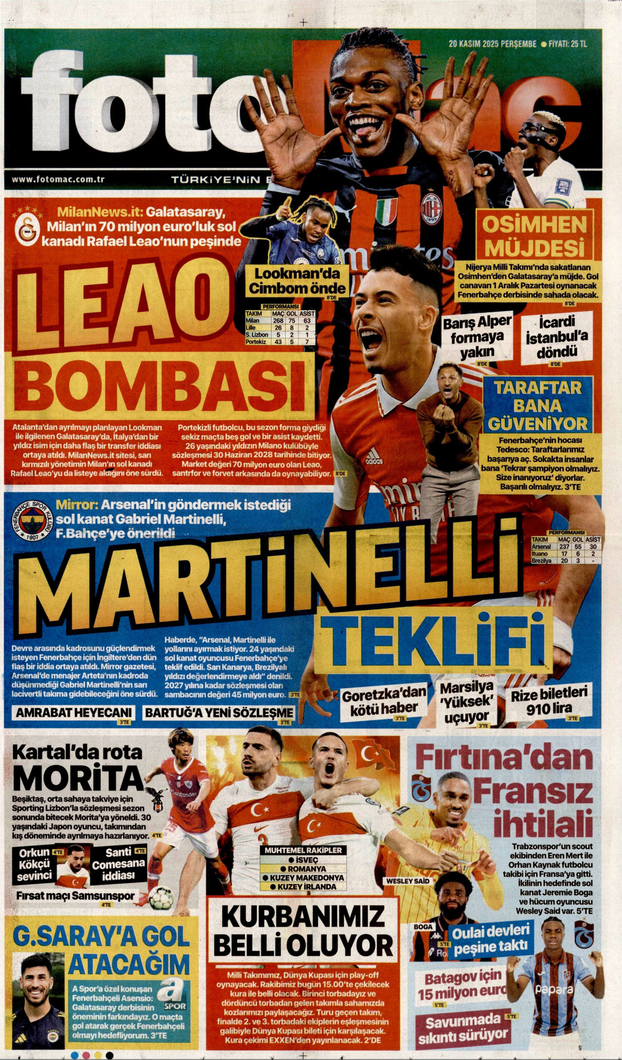 FOTOMAÇ Gazete Manşeti