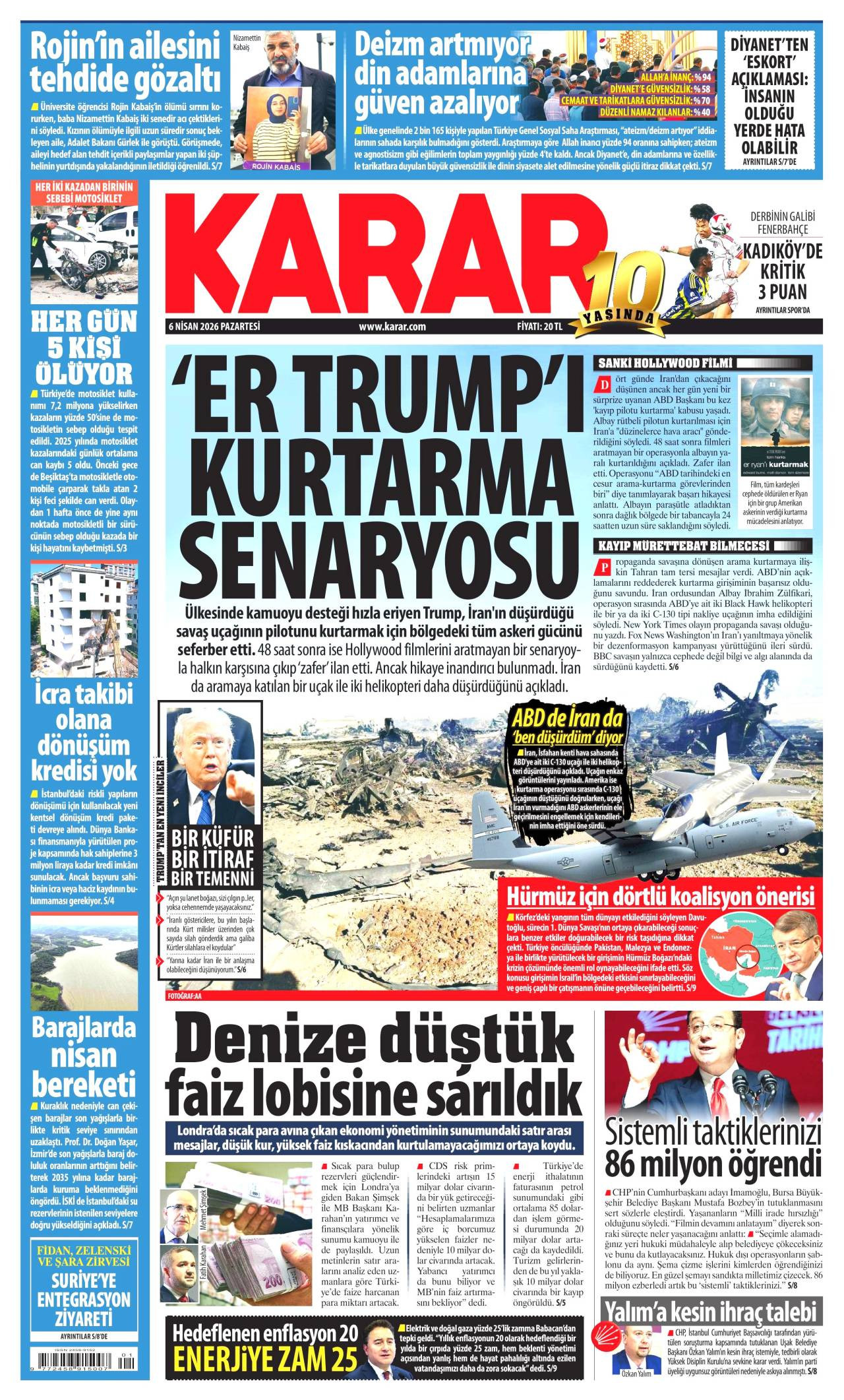 Karar Gazetesi Gazete Manşeti