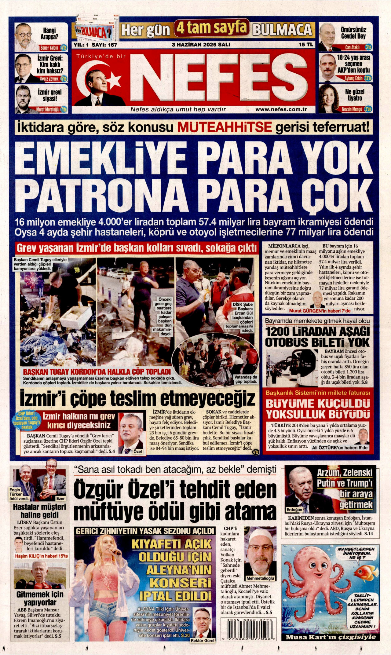 NEFES Gazete Manşeti