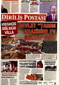 Diriliş Postası Gazetesi Gazete Manşeti