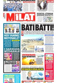 Milat Gazetesi Gazete Manşeti